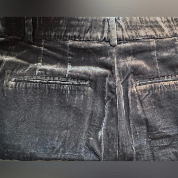 LOFT Brown Velvet Wide Leg Pants Trousers 6 - Picture 6 of 8